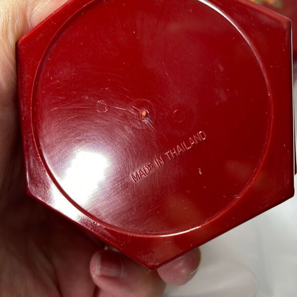 Vintage set of 3 lacquer finish floral nesting boxes acrylic. - Picture 4 of 8